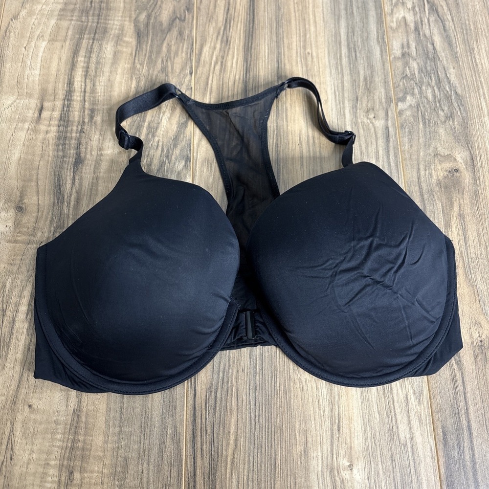 Victoria Secret Bra 36DD/F80 Front Clip‎ Cross back Black